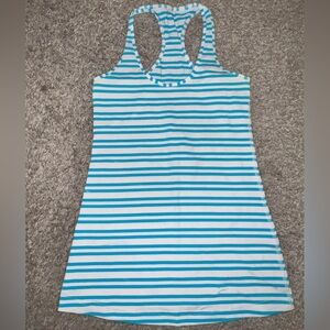 Lululemon Cool Racerback Tank | Twin Stripe Spry Blue